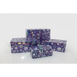 специальные рождественские украшения коробки с лазерной бумагой для продажи