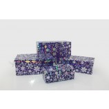Custom Christmas decoration boxes with laser paper for sale with your logo