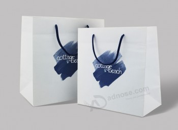 Custom size White paper bag for sale with your logo