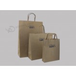 Custom size Brown Paper Bag  for sale with your logo