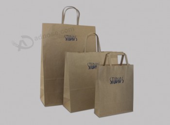 Custom size Brown Paper Bag  for sale with your logo