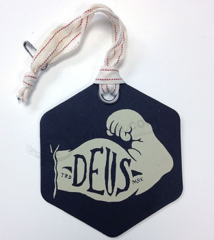 High Quality Thick Paper Hang Tag with Eyelet