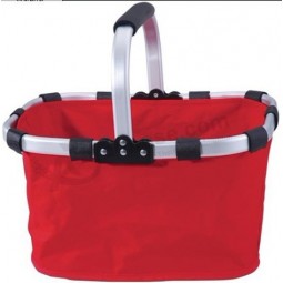 Polyester Fabric Foldable Shopping Basket for Sale