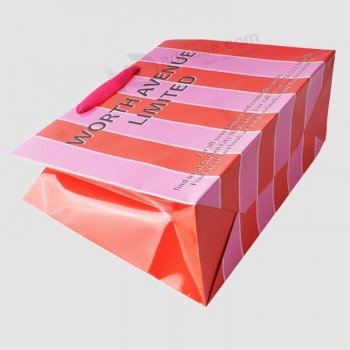 인쇄 된 쇼핑백 도매 - 사용자 정의 접는 종이 봉투