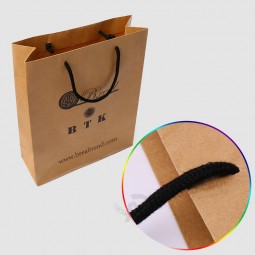 Wholesale brown paper shopping bags with your logo