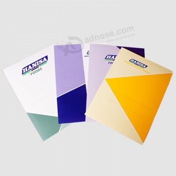 China Supplier 2016 New design Custom Presentation Folders Printing