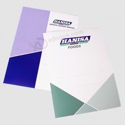 Wholesale Custom Company logo C1S glossy Art Paper Folders