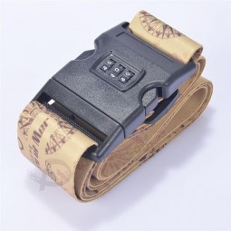 Password lock luggage belt with printing logo