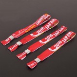 Cheap custom festival event fabric wristband wholesale