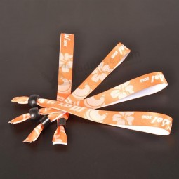 Custom plastic sliding lock wristbands for sale