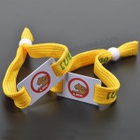 Custom printed Fabric tube wristband with rfid chip