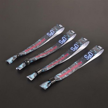 Event party one time use cloth wristbands lanyards
