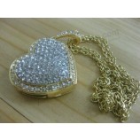 Jewelry Crystal Heart USB Flash Drive with your logo