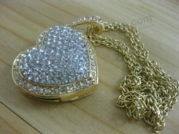 Jewelry Crystal Heart USB Flash Drive with your logo