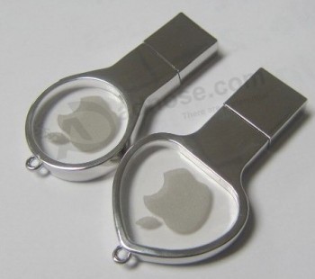 Kristaltransparante led-laMp USB-flashdrive