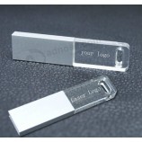 Usb memory stick disk Custom logo Cystal with high quality