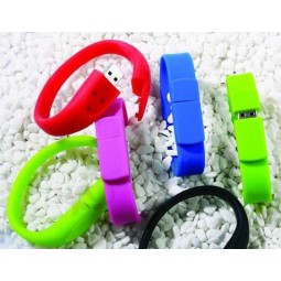 8GB Silicon Bracelet USB Flash Disk with Factory Prices