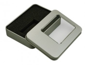 Disco USB personalizado para ventana caja de lata