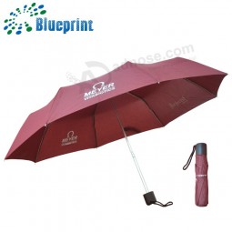 Publicité moins cher mini parapluie 3fold en gros