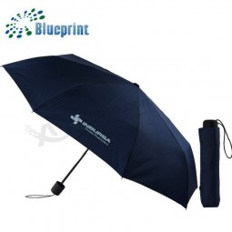 Kundenspezifischer Regenschirm der kommerziellen 3 faltenden Männer