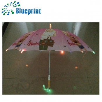 Günstige benutzerdefinierte Kinder führten Regenschirm zu verkaufen