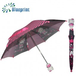 Personalizado hello kitty niños lindos paraguas de lluvia