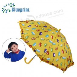 자동 열기 만화 귀여운 어린이 레이스 우산