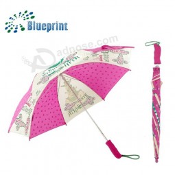 Kundenspezifischer Kinderkarikatur-billiger fördernder Regenschirm