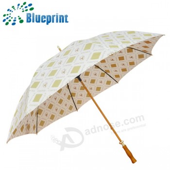 Premiums handleiding gepersonaliseerde houten stelen paraplu golf