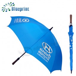 Custom design hyundai car promotional golf umbrella 