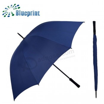 Alta qualidade azul escuro duplo reforços guarda-chuva de golfe legal