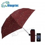 customized promotional shade mini 5 folding umbrella