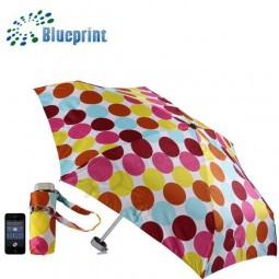 Customized lady dotted 5 folding lightweight mini umbrella