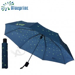 Sol y lluvia personalizados auto 3 paraguas plegable publicidad