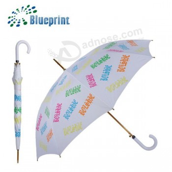 Kundengebundene bunte Welle leichte Mädchen Stock Regenschirm