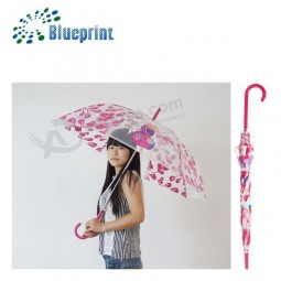 Transparenter Regenschirm des kundenspezifischen Entwurfsgroßverkaufs
