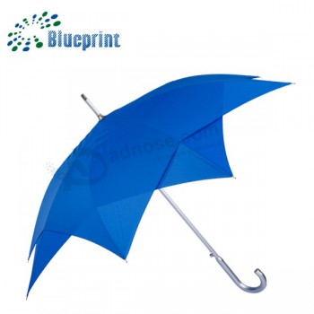 Paraguas de aluminio de doble capa cuadrado azul