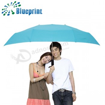 Auto open close compact couple umbrella