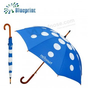 Design personalizado guarda-chuva de madeira forte atacado