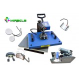 6 in 1 combo heat press machine for t-shirt mug plate sublimation