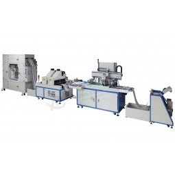 Automatic roll to roll screen printing machine with uv