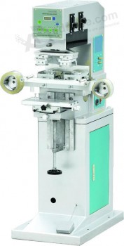 Máquina de impressão de almofada de cor dupla com cabeça de limpeza automática