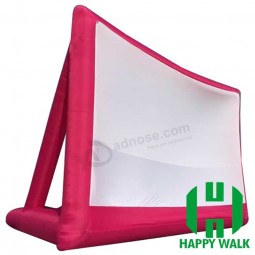 Outdoor Advertising Red Inflatable Movie Screen with your logo