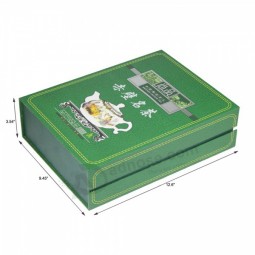 Caixa de presente de chá chinês-Fecho magnético do logotipo impresso