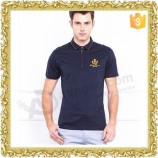 Fitable pure color with logo polo shirt for sale