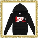 Single logo fleece pullover hoodie for sale