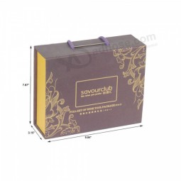 Caja de botella de vino de fabricante de China-Decorativa de gama alta