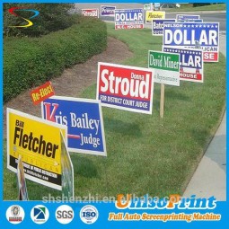 Custom PP corflute/coroplast yard sign for sale with high quality
