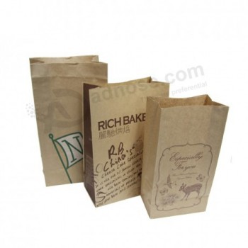 Eco-Saco de papel alimento amigável com logotipo personalizado