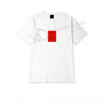 Tee-T - shirt en coton personnalisé en gros avec un logo